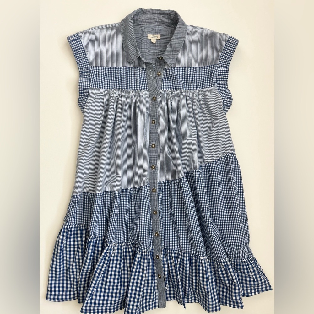 By Anthropologie Short-Sleeve Tunic Mini Dress - Picture 4 of 6